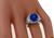 GRL Certified 8.18ct Sapphire GIA Certified 1.99ct Diamond Ring Photo 2