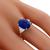 sapphire diamond 18k yellow gold platinum engagement ring 2