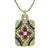 Estate 1.90ct Diamond 1.20ct Burma Ruby Sapphire Gold Pendant