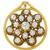  Antique Diamond Enamel Gold  Pin/ Pendant| Israel Rose