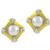 mabe pearl diamond 18k yellow gold earrings1