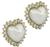 mabe pearl 1.80ct diamond gold earrings side view photo