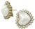 mabe pearl 1.80ct diamond gold earrings photo