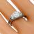 Antique Art Deco GIA Certified 1.17ct Round Brilliant Cut Diamond Sapphire Platinum Engagement Ring