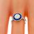GIA 0.70ct Diamond Sapphire Gold Engagement Ring | Israel Rose