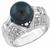 pearl 0.80ct diamond ring photo 1