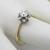 14k yellow gold & silver  engagement ring  pic  2