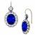  sapphire and diamond silver 18k yellow gold earrings 1