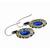  sapphire and diamond silver 18k yellow gold earrings 4