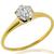 Victorian GIA 0.68ct Diamond Gold Ring