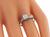 Edwardian Round Cut Diamond Platinum Engagement Ring
