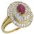 ruby diamond 18k yellow gold ring 1