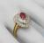 ruby diamond 18k yellow gold ring 2