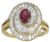 ruby diamond 18k yellow gold ring 3