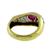 18k yellow and white gold ruby and diamond ring 4