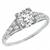 diamond 18k white gold engagement ring  1