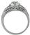 Platinum 1.28ct Diamond Art Deco Engagement Ring