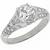 diamond  platinum engagement ring 1