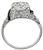 Platinum Onyx Diamond Engagement Ring