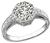 Vintage 2.22ct Diamond Engagement Ring