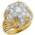 diamond platinum 14k yellow gold ring 1