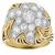 diamond platinum 14k yellow gold ring 3