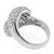 diamond  18k white gold cocktail ring 4