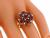 vintage 4.00ct ruby diamond gold ring photo 2