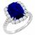 sapphire diamond 18k white gold engagement ring 1