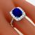 sapphire diamond 18k white gold engagement ring 2