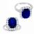 sapphire diamond 18k white gold engagement ring 3