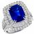 sapphire diamond 18k white gold  ring 1