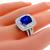 sapphire diamond 18k white gold  ring 2