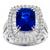 sapphire diamond 18k white gold  ring 3