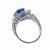 sapphire diamond 18k white gold  ring 4