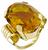 Vintage 50.00ct Citrine Gold Ring Photo 1