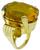 Vintage 50.00ct Citrine Gold Ring Photo 3