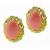 18k yellow gold coral earrings 3