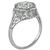 Platinum Old European Cut Diamond Engagement Ring