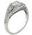 0.64ct diamond art deco engagement ring 3