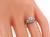 Art Deco Old European Cut Diamond Platinum Engagement Ring