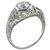 0.77ct Old Mine Cut Diamond Engagement Ring