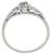 0.79ct Diamond Art Deco Engagement Ring