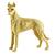 sapphire 14k yellow gold  great dane dog pin 2