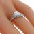Vintage Edwardian GIA Certified 0.66ct Round Brilliant Diamond Platinum Engagement Ring