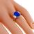 3.28ct Ceylon Sapphire 0.50ct Diamond Platinum Ring | Israel Rose