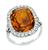 Art Deco 15.00ct Citrine 1.00ct Diamond Ring