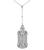 Art Deco 6.50ct Diamond Pearl Onyx Pin / Pendant Necklace