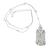 Vintage Marquise and Old Mine Cut Diamond Pearl Onyx Platinum Pin / Pendant Necklace