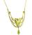 Vintage Peridot Enamel Pearl 14k Yellow Gold Necklace